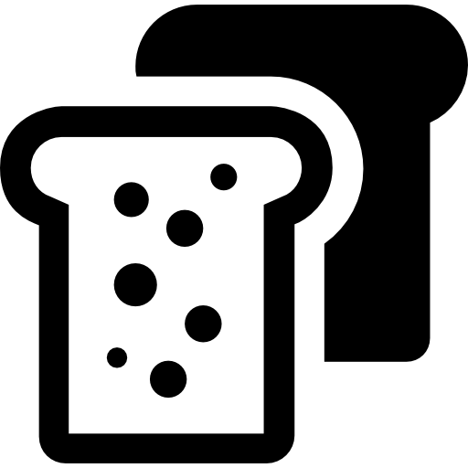 Bread toasts Basic Rounded Filled icon