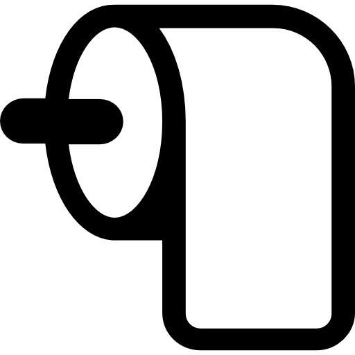papier toaletowy Basic Rounded Filled ikona