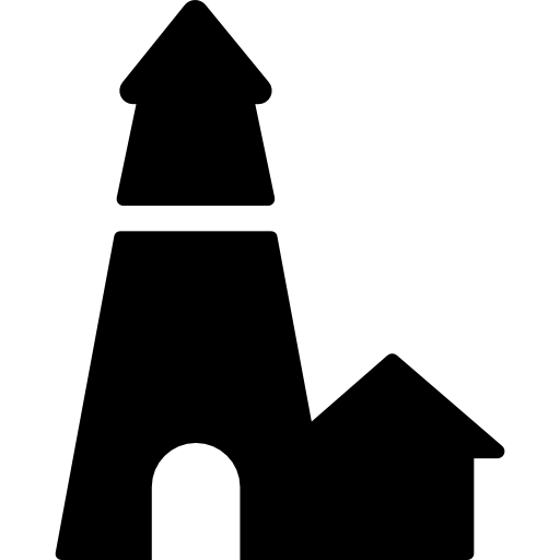 casa e torre  Ícone