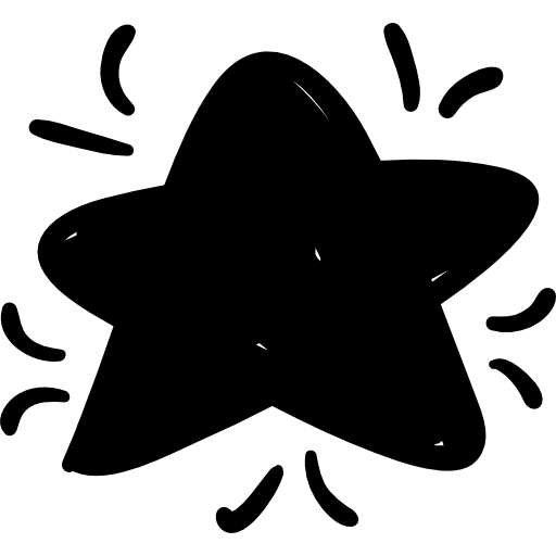 doodle estrella grande  icono
