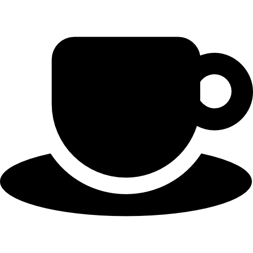 чашка кофе Basic Rounded Filled иконка