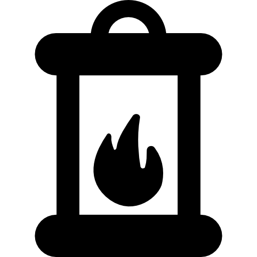 lampada del fuoco  icona