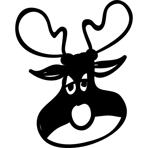 Cartoon reindeer  icon