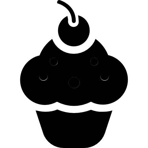 Cupcake Basic Rounded Filled icon