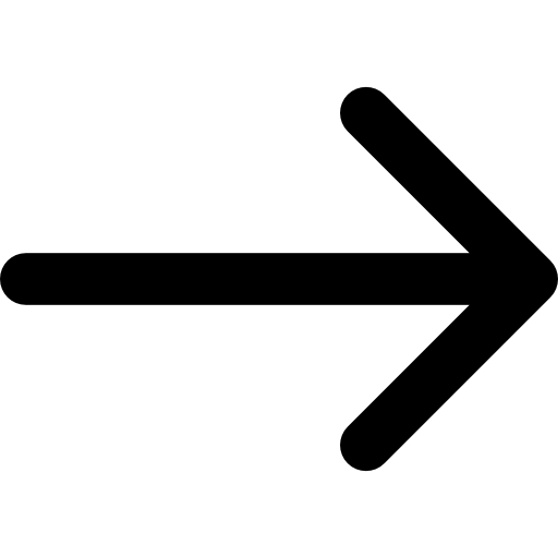 flecha apuntando a la derecha  icono