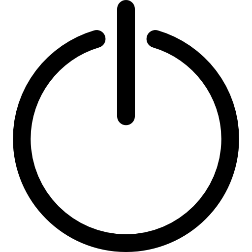 botón de encendido  icono