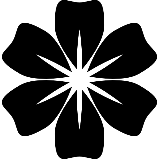 flor com pétalas arredondadas  Ícone