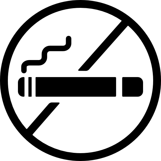 vietato fumare Basic Rounded Filled icona