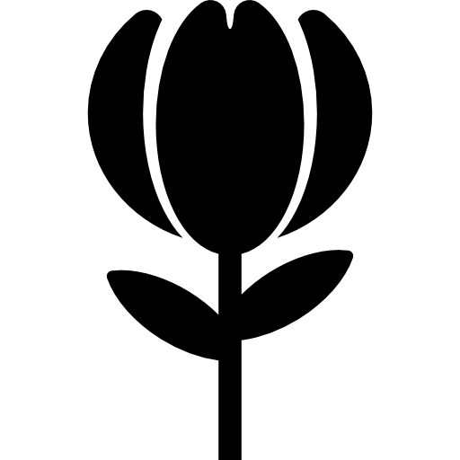 Flower with stem  icon