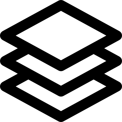 capas Basic Black Outline icono