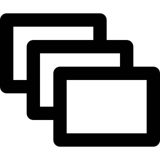 ventanas Basic Black Outline icono