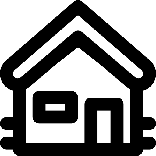 casa Basic Black Outline icono