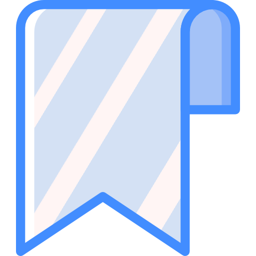 Bookmark Basic Miscellany Blue icon
