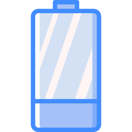 Low battery Basic Miscellany Blue icon