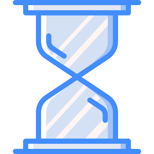 Hourglass Basic Miscellany Blue icon