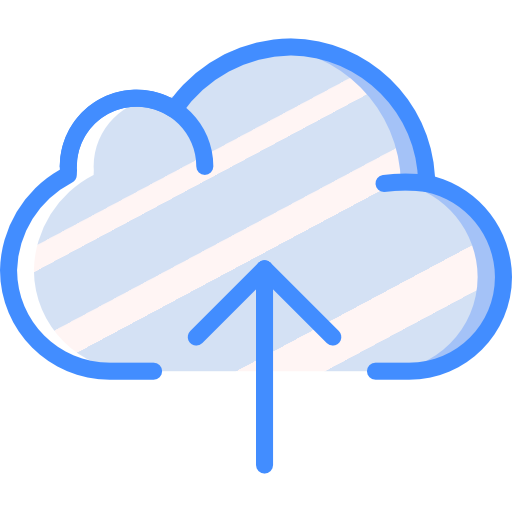 cloud computing Basic Miscellany Blue icon