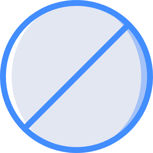 prohibido Basic Miscellany Blue icono
