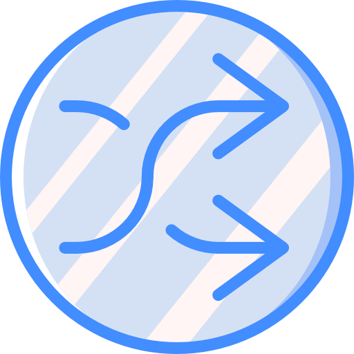 Shuffle Basic Miscellany Blue icon