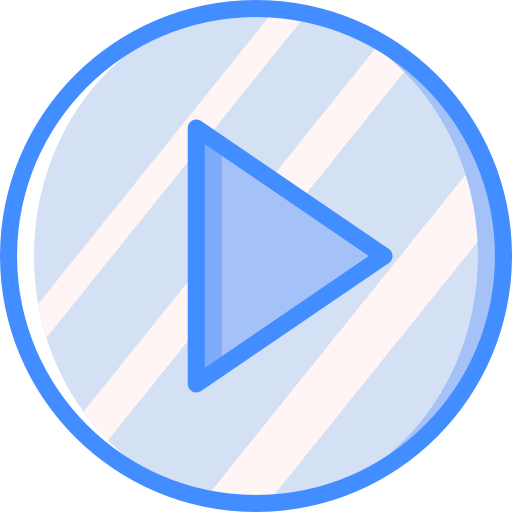 wiedergabetaste Basic Miscellany Blue icon