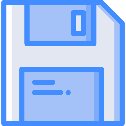 Diskette Basic Miscellany Blue icon