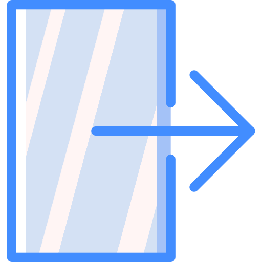 Logout Basic Miscellany Blue icon