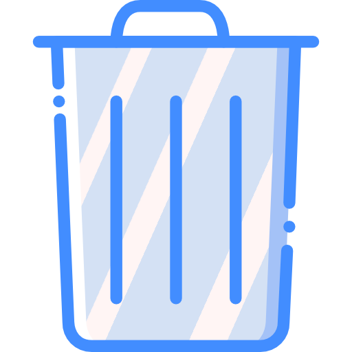Trash Basic Miscellany Blue icon