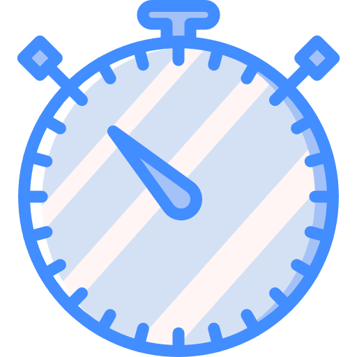 Stopclock Basic Miscellany Blue icon