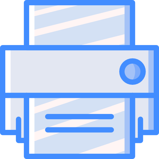 Printer Basic Miscellany Blue icon