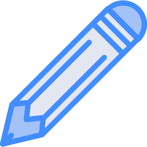 Pencil Basic Miscellany Blue icon
