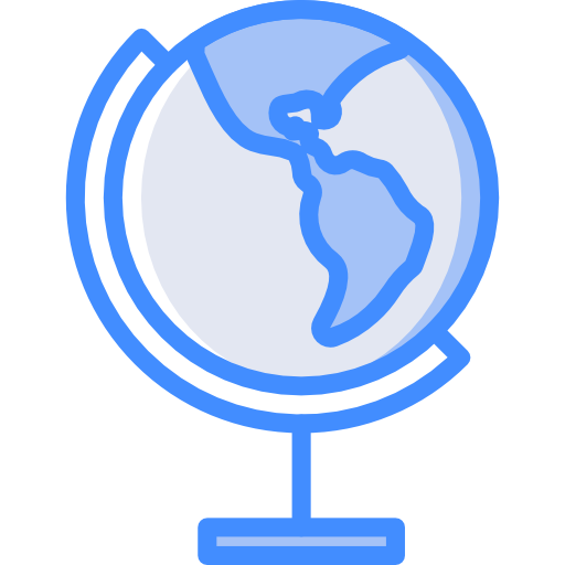 Earth globe Basic Miscellany Blue icon