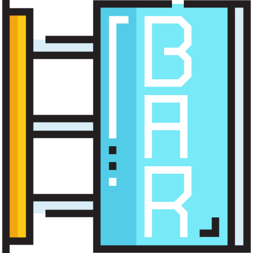 bar Detailed Straight Lineal color Icône