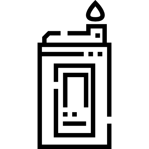 accendino Detailed Straight Lineal icona