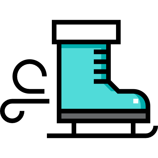 スケート靴 Detailed Straight Lineal color icon