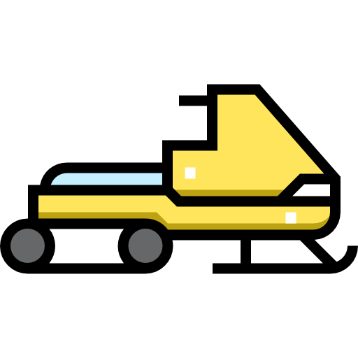 Snowmobile Detailed Straight Lineal color icon