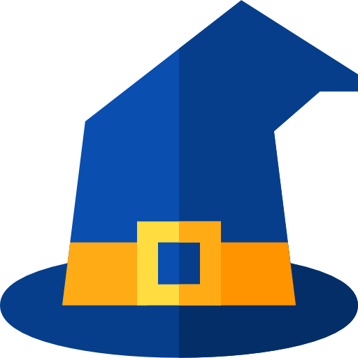 Шляпа ведьмы Basic Straight Flat иконка