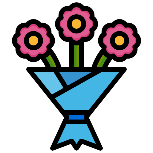 꽃다발 Surang Lineal Color icon