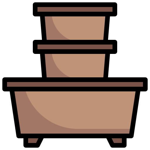 Plant pot Surang Lineal Color icon