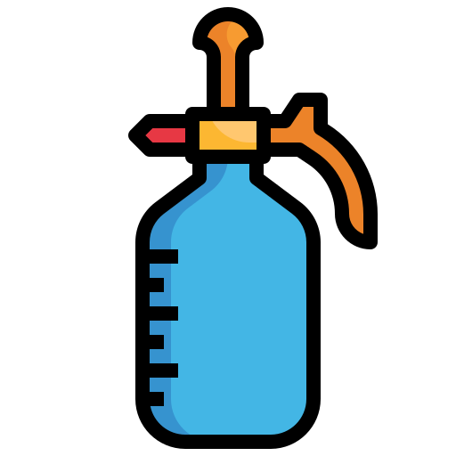Spray bottle Surang Lineal Color icon