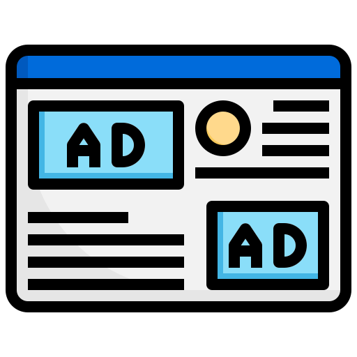 Native advertising Surang Lineal Color icon