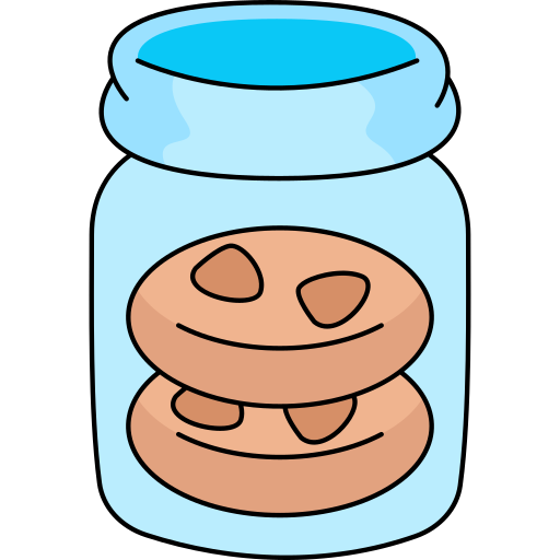 Cookie jar Generic Thin Outline Color icon