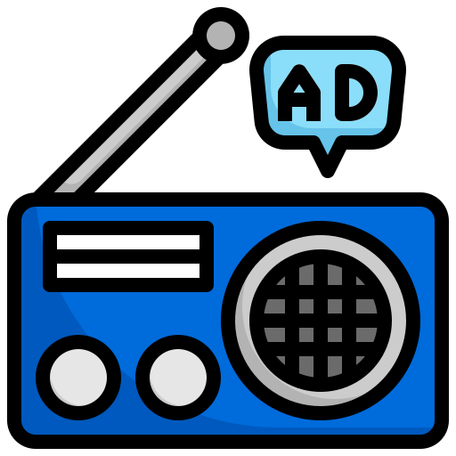 Radio Surang Lineal Color icon