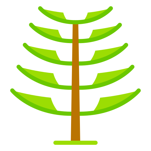 Árbol de araucaria Good Ware Flat icono