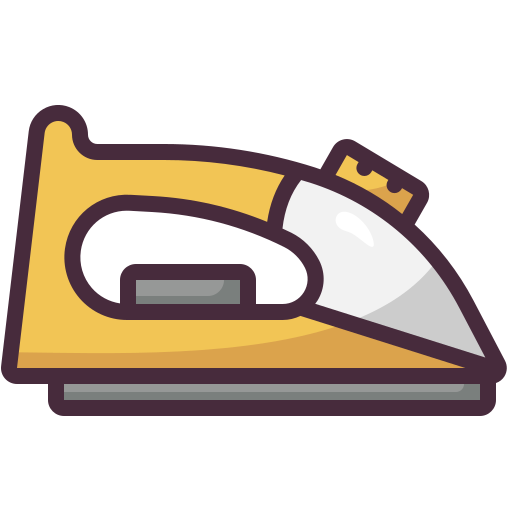 Steam iron Generic Outline Color icon