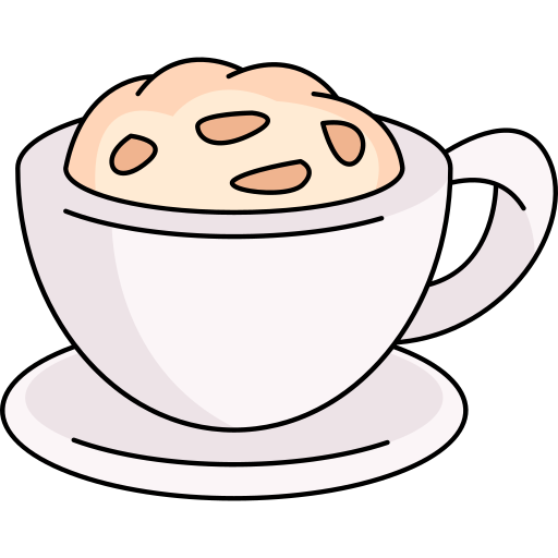 カプチーノ Generic Thin Outline Color icon