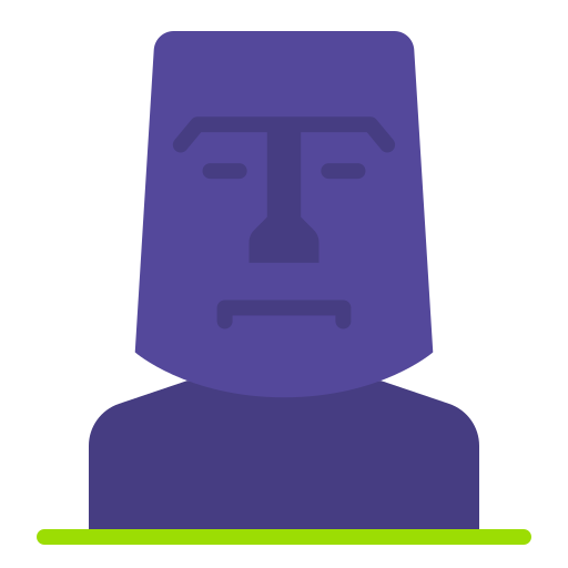 moai Good Ware Flat ikona