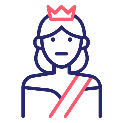 퀸 Generic Outline Color icon
