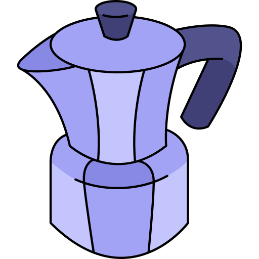 koffiezetapparaat Generic Thin Outline Color icoon