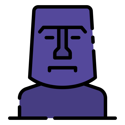 moai Good Ware Lineal ikona