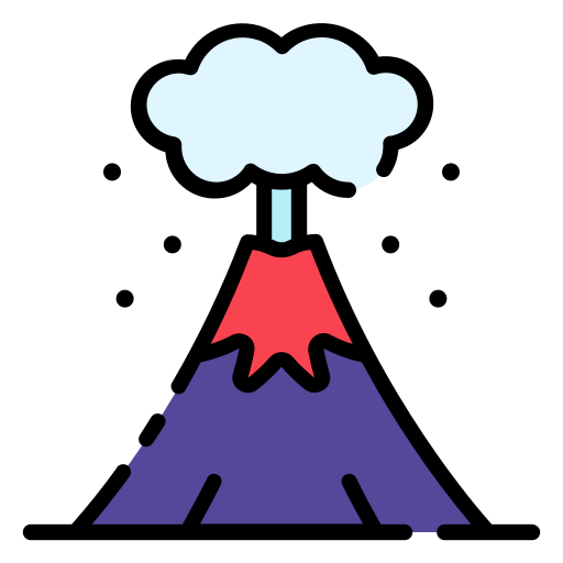 Volcano Good Ware Lineal icon