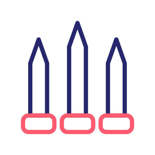 スパイク Generic Outline Color icon